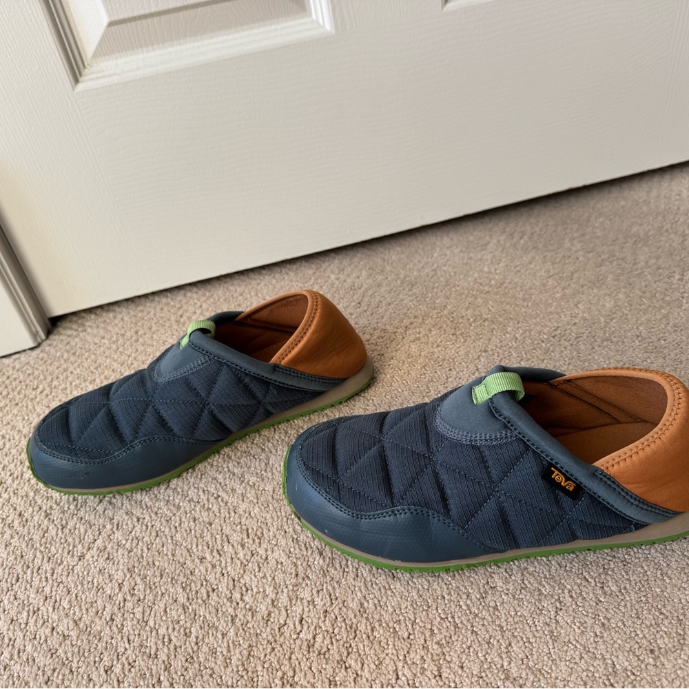 Teva Kids' Quilted Blue and Tan Shoes